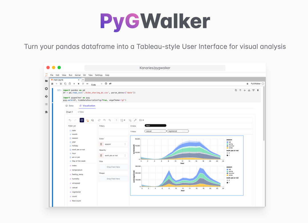PyGWalker example