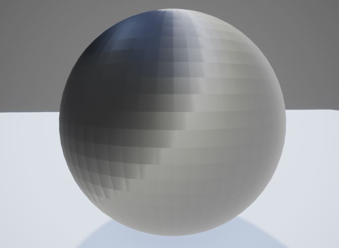 Resulting flat shading