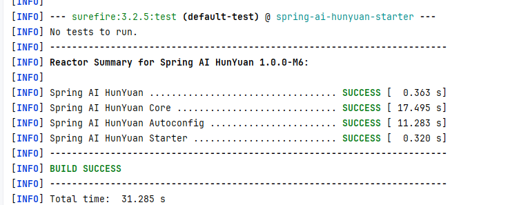 All tests passing