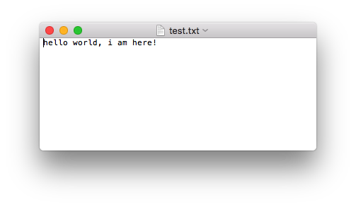 Write output