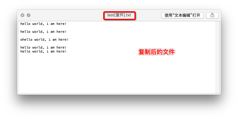 Backup result
